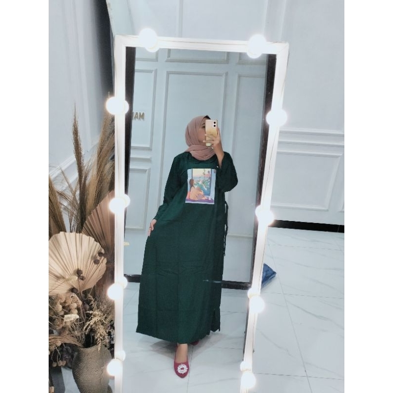 longdress emblem | daster viral | grosir daster murah | konveksi jatim