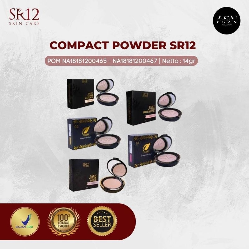 BEDAK SR12 / bedak padat / bedak tabur / bedak sultan / bedak waterproof / bedak anti longsor anti b