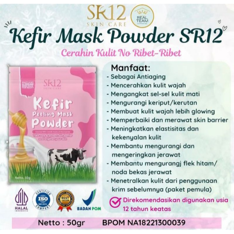 KEFIR MASK SR12 / PEELING MASK / KEFIR PEELING MASK POWDER SR12
