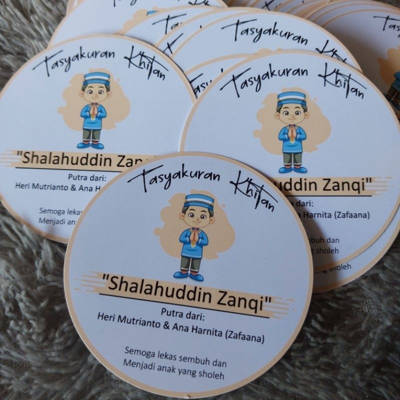 

sticker khitan, ucapan khitan, tasyakuran khitan (7cm)