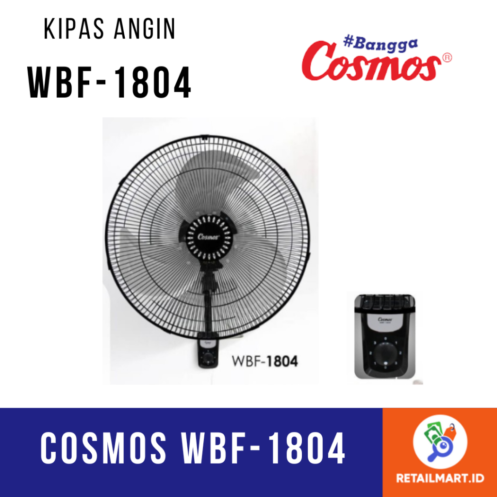 COSMOS: WBF-1804 KIPAS ANGIN DINDING BESI 18 INCH