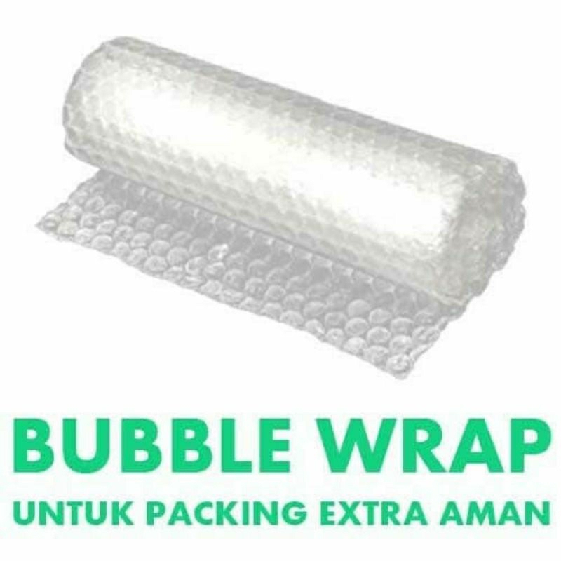 

tambahan bubble wrap extra packing biar aman