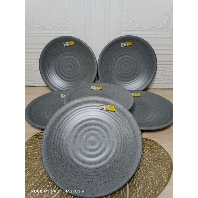 piring melamin Korea Stone 9 inch p2209a