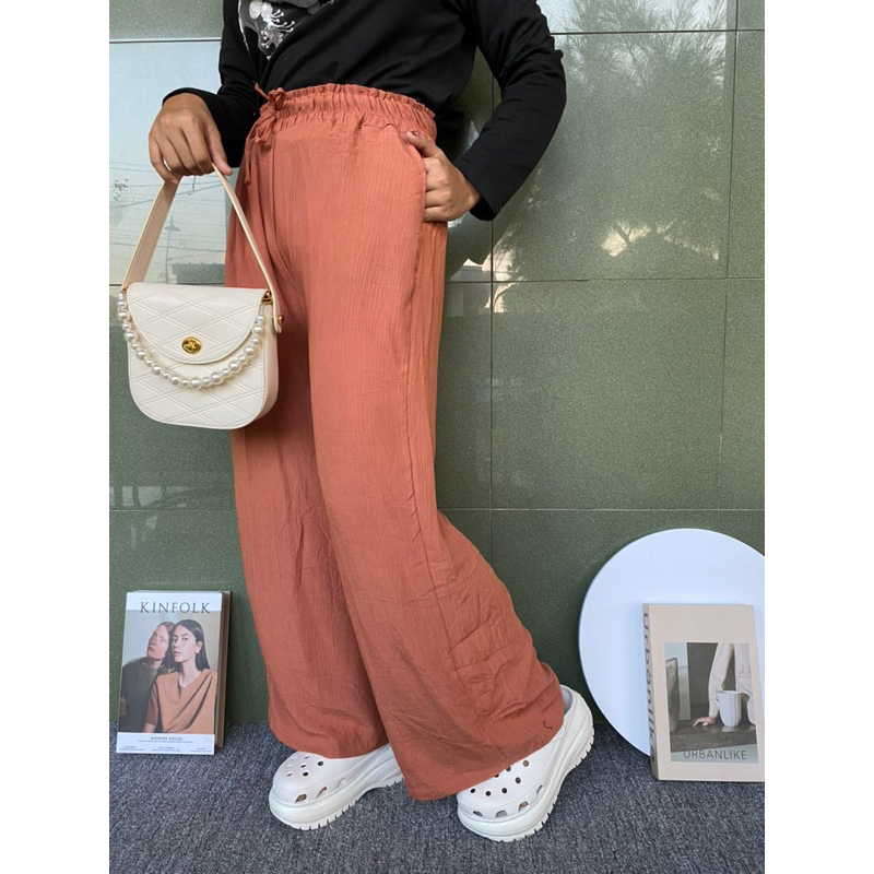 CELANA RAYON CRINKLE TALIM SERUT//LOOSEPANT TOP SELLER//KULOT MURAH JUMBO