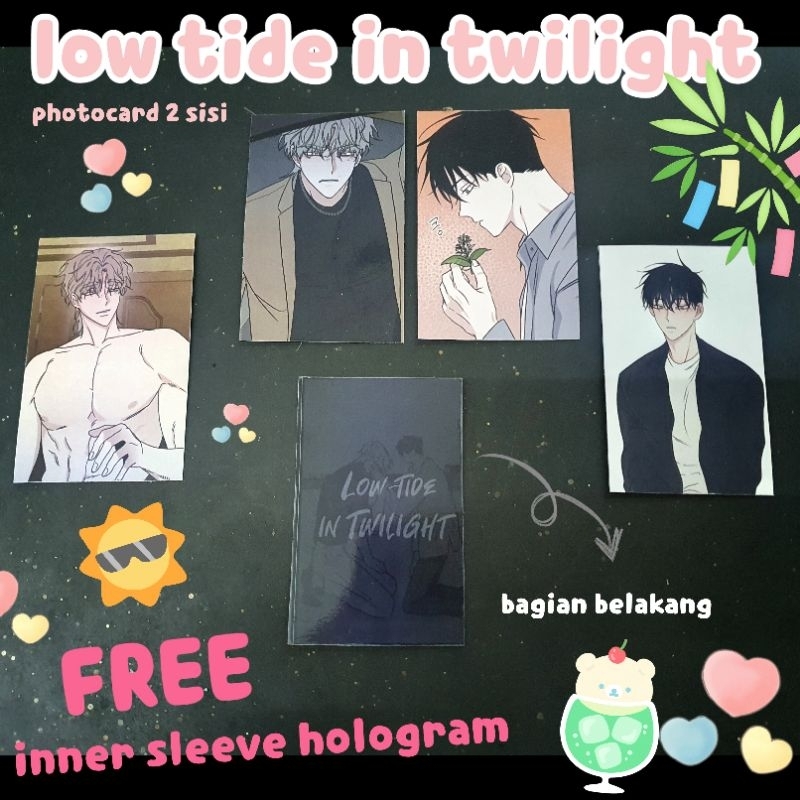 photocard manhwa low tide in twilight versi 2 sisi (bl/yaoi)