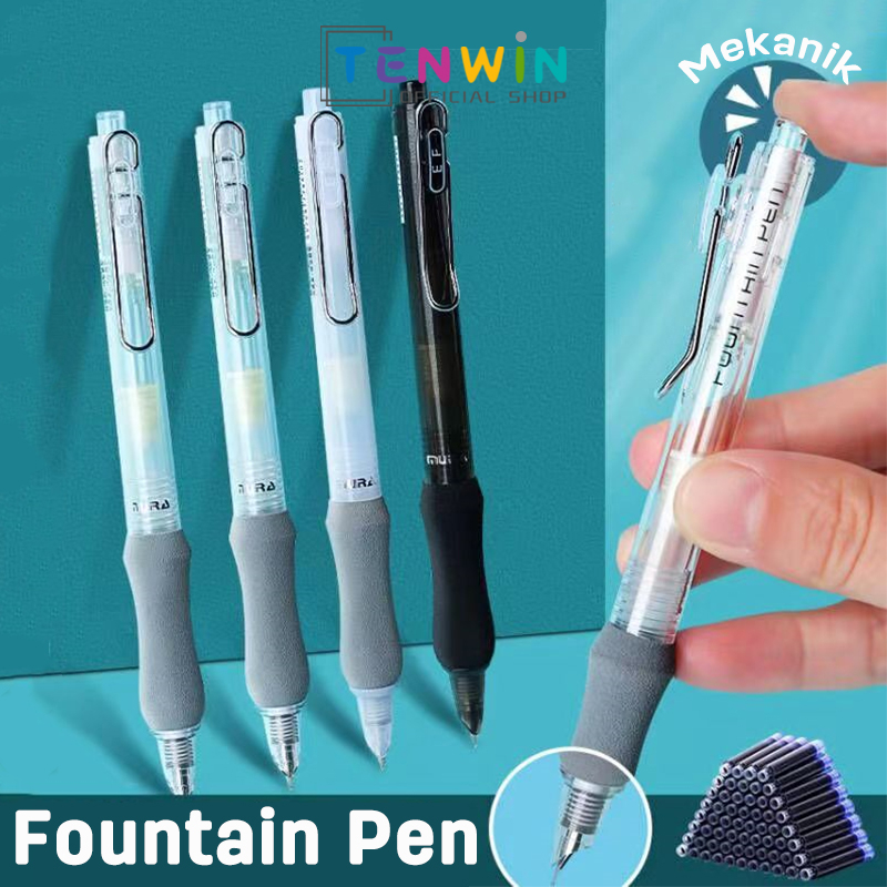 

EF Pulpen Mekanik /Pena Mekanik baru/0.5mm Pulpen Fountain Pen Ujung Flat Bahan-Tenwin