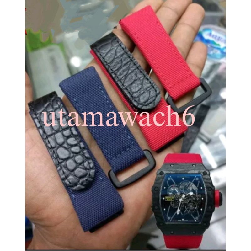 Tali kanvas Richard mille RM 207-02 Tali jam nylon Richard Mille rafael Nadal RM-35 01