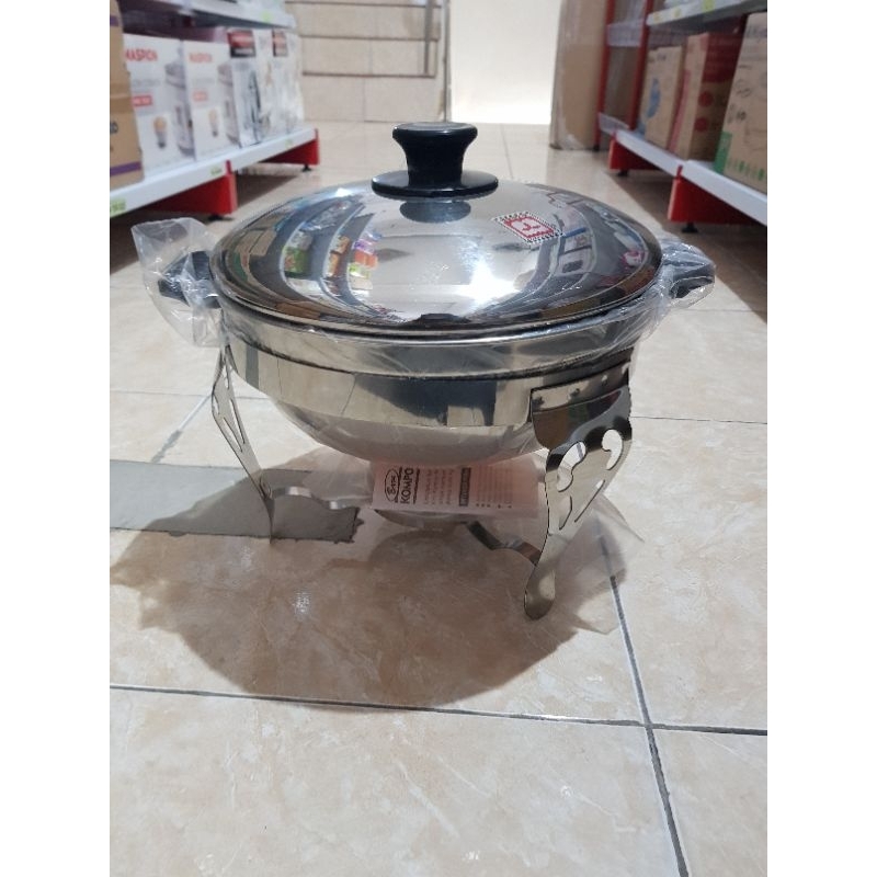 Deep Soup Ball 28cm Maspion/Panci Prasmanan Penghangat Soup Maspion