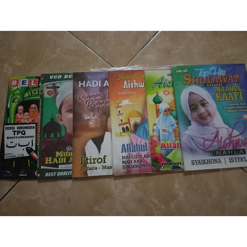 KASET VCD DVD KARAOKE SHOLAWAT ANAK AISHWA HADI RANDOM 3 PCS 25RB