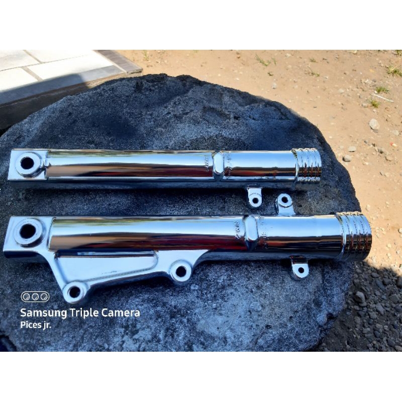 bottom shock tirev original bubut model ninja full kinclong , bisa buat as gl max pro mp tiger verza