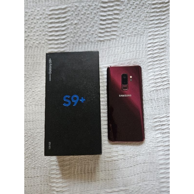 Samsung S9 Plus/S9+ Burgundy Red 6/128GB Full Set Ex-Inter