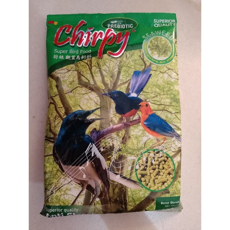 voer chirpy pakan burung pakan harian pakan murai kacer jalak anis kembang anis merah