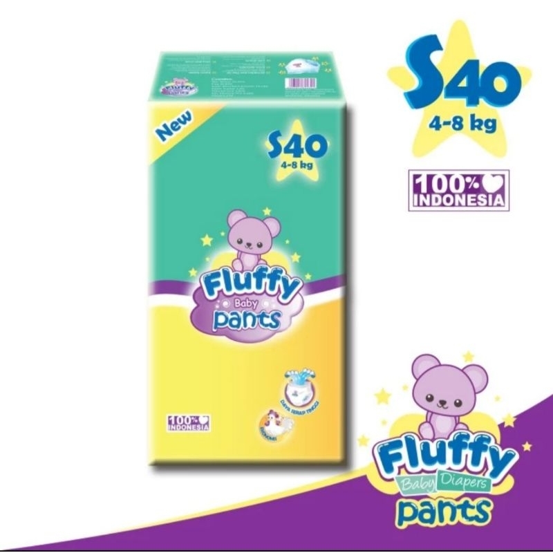 fluffy popok bayi celana pants baby diapers S40