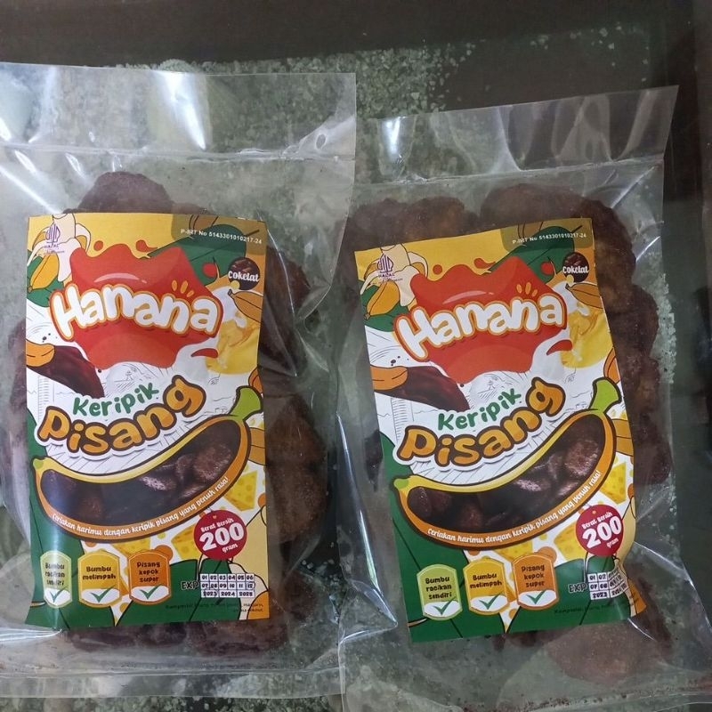 hanana, kripik pisang coklat, kripik pisang, kripik Lampung