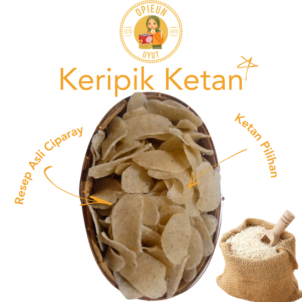 

Keripik Ketan Mentah 600 gram Premium Asli Ciparay