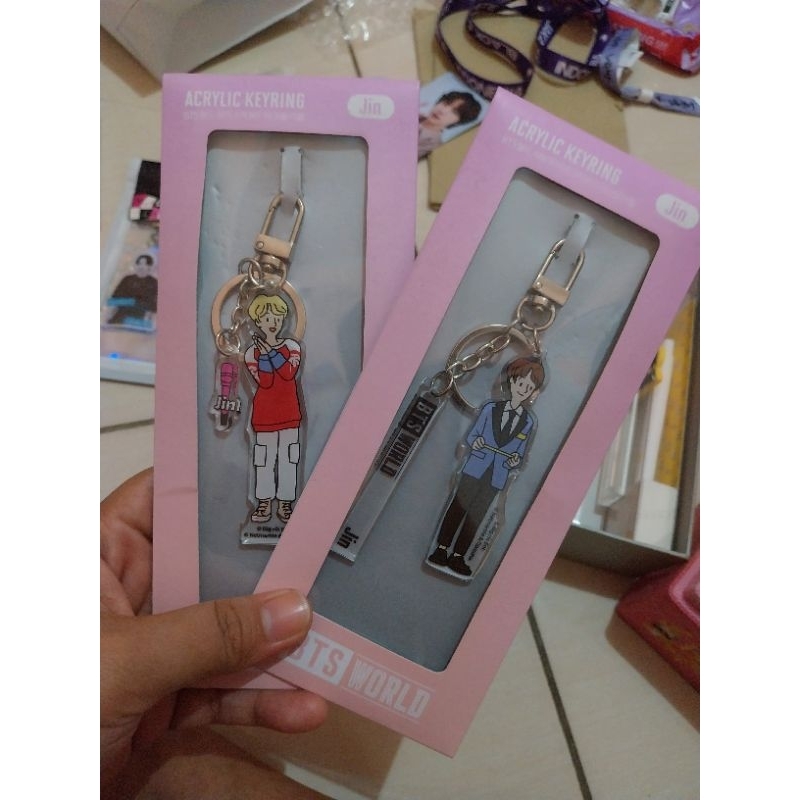 BTS WORLD ACRYLIC KEYRING JIN