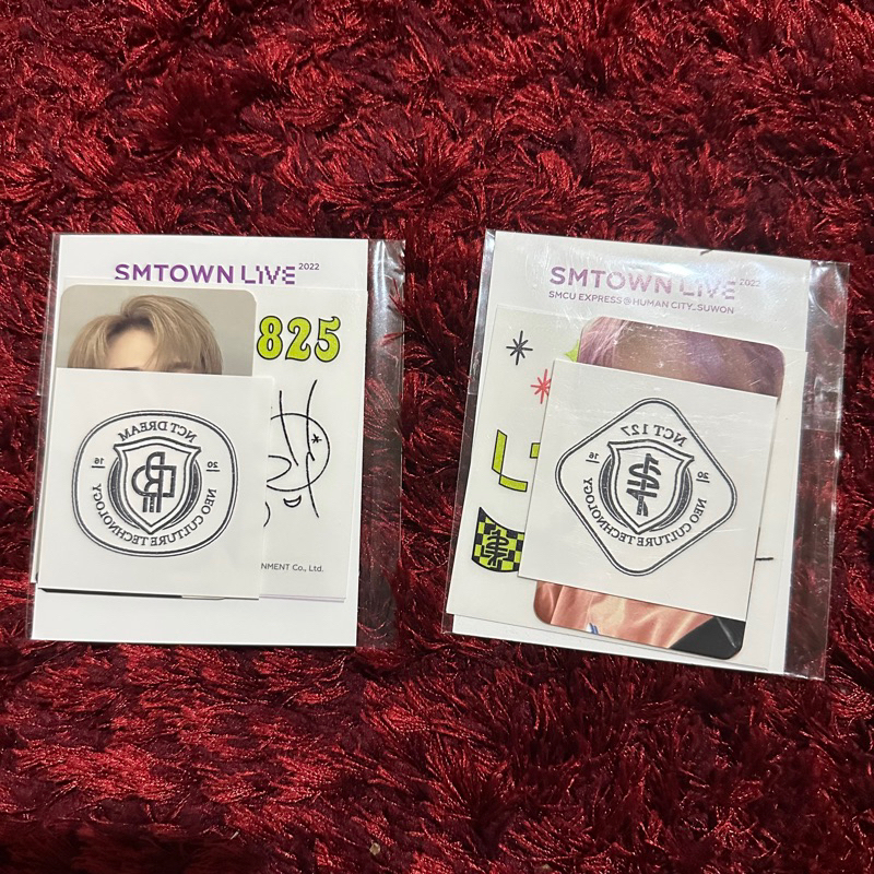 official merchandise smcu suwon ar tatto sticker set nct haechan jaemin