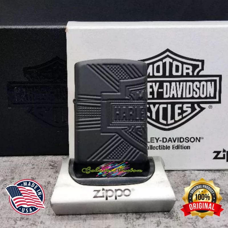 ZIPPO ORIGINAL HARLEY DAVIDSON COLLECTIBLE 2020 EMBOS 4 SIDE RARE