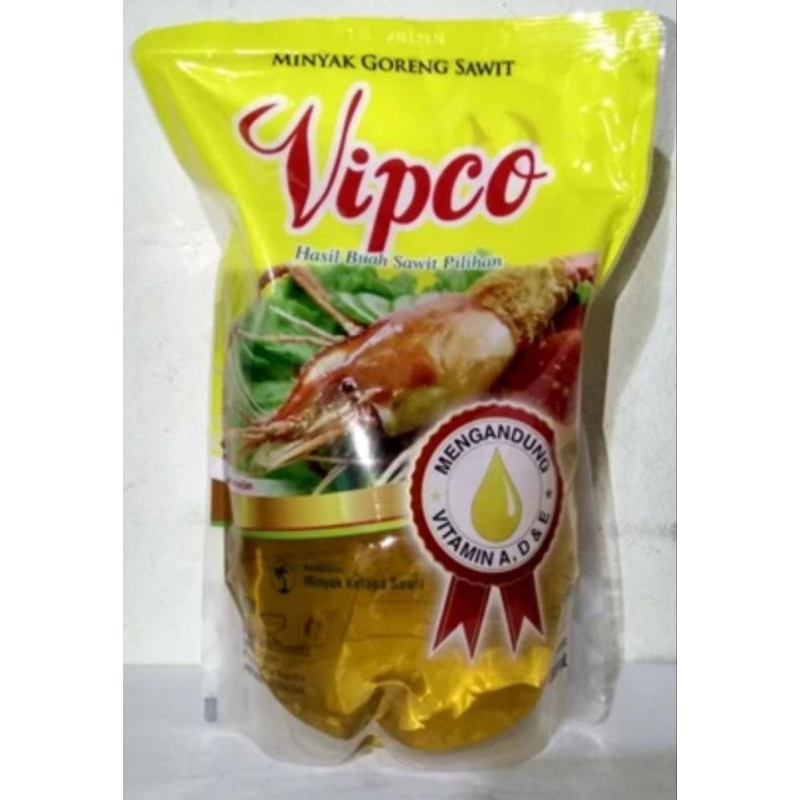 

VIPCO MINYAK GORENG REFILL KEMASAN 2 LITER SUPER MURAH