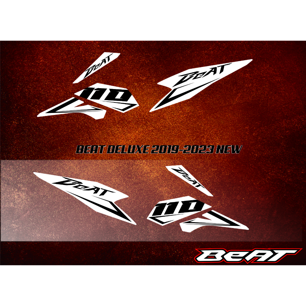 STRIPING MOTOR HONDA BEAT ISS 2022 / CBS STIKER ALL MOTOR BEAT DELUXE 2019 2020 2021 2023 STIKER BEA