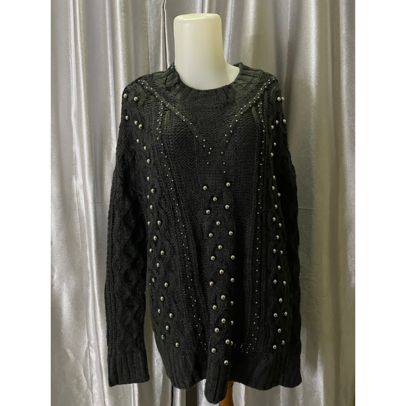 (Preloved) Rajut Knit Tebal Mutiara by Hnm