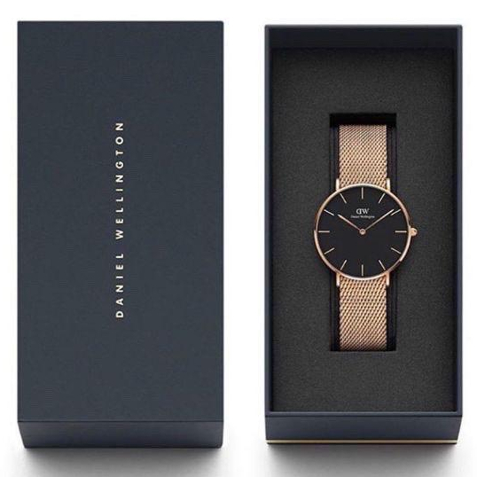 Jam Tangan Wanita DW Premium Petite Pasir Rantai Stainlees Box Exclusive