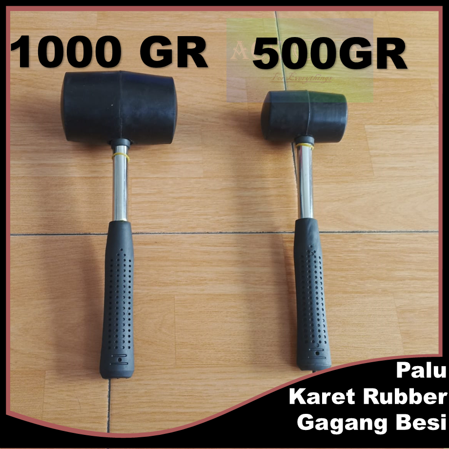 Palu Karet Rubber Gagang Besi 12oz/16oz/26oz