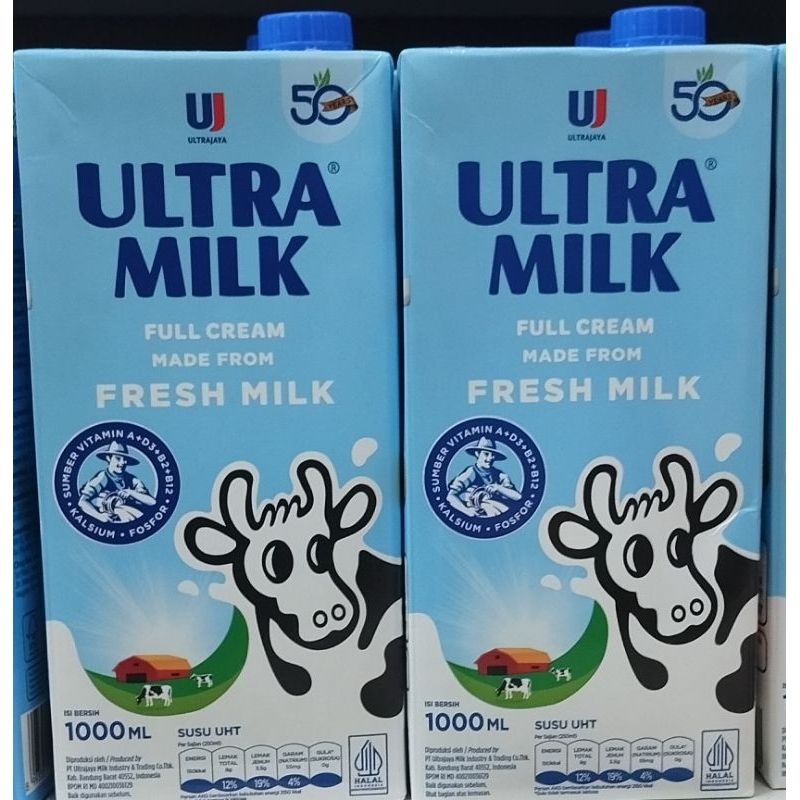 

Susu Ultra Milk Full Cream 1000ml