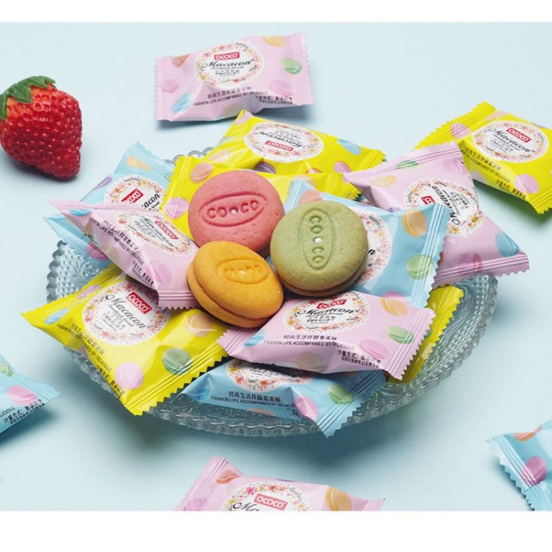 

Biskuit Sandwich Macaron 马卡龙风味 (10pcs 1pak) HALAL