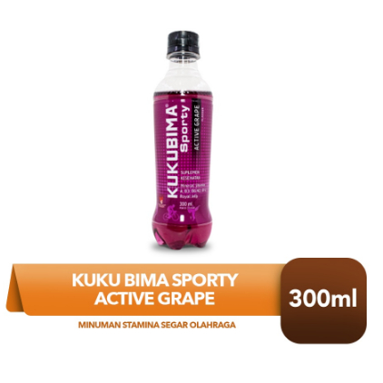 

Kuku Bima Sporty Active Grape 300 ML Minuman Stamina Segar Olahraga