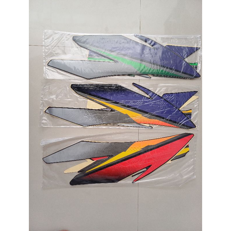 striping sticker pleret original honda gl pro tahun 1997