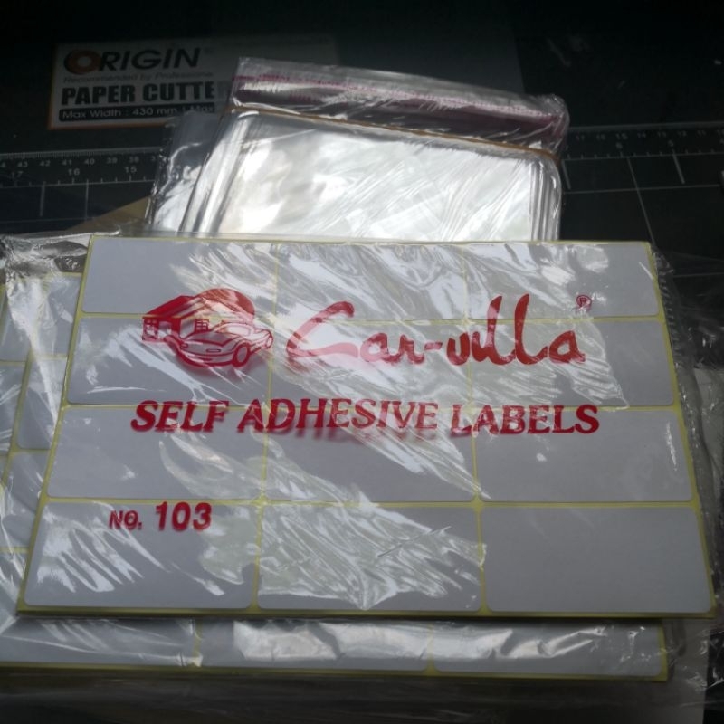 

Sticker label 103, 1 pak isi 10 lembar isi 12 label