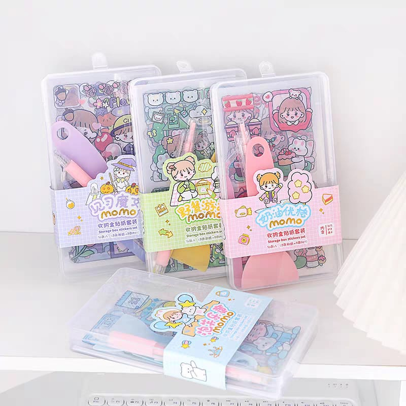 

Sticker MOMO Set Spatula Stiker Box Dengan Pinset Pisau Sekop Ukir Untuk Dekorasi Scrapbook