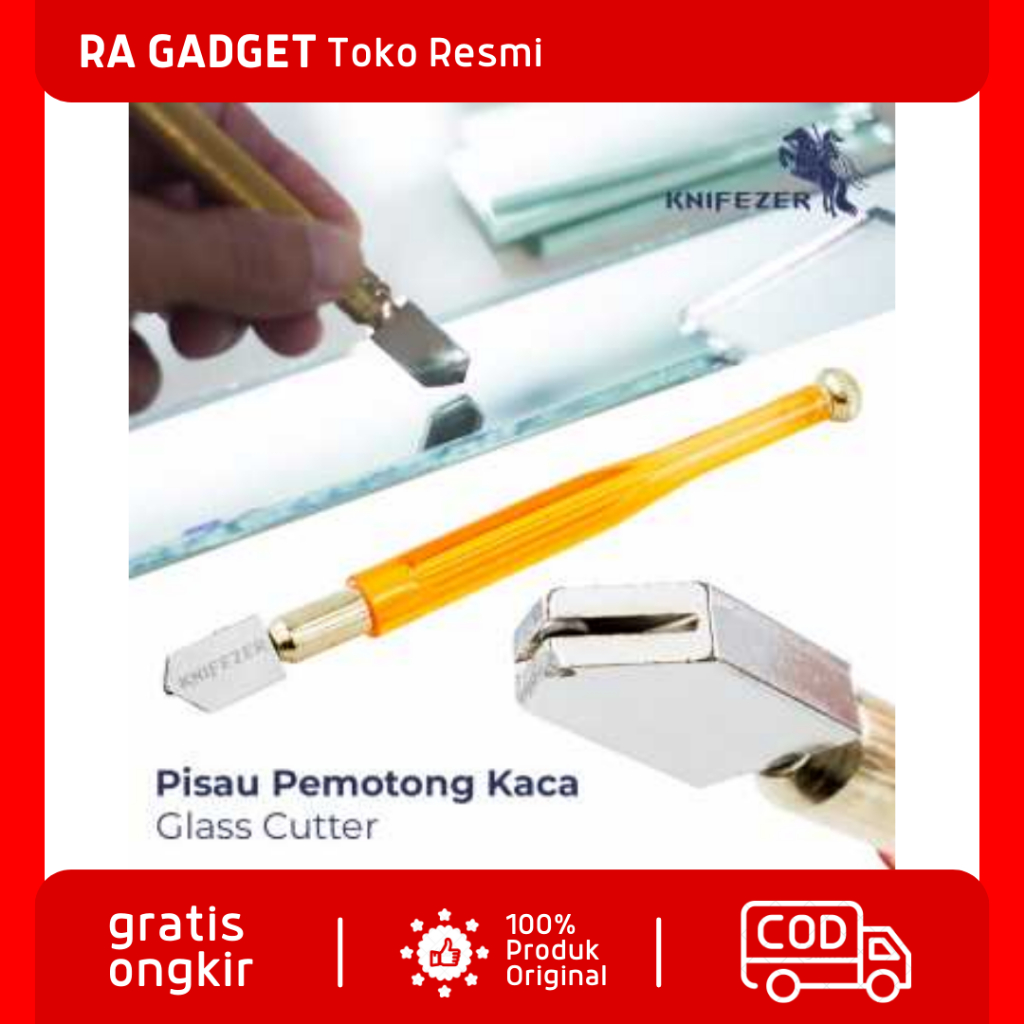 Pisau Pemotong Kaca Glass Cutter Diamond Cutting Tool / Alat Pen Pena Pemotong Potong Pemisah Cuttin