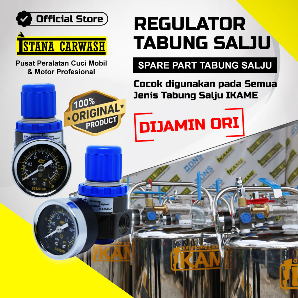 Regulator Tabung Salju Snow Wash IKAME