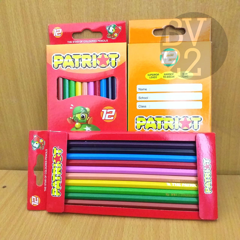 

Pensil Warna PATRIOT Isi 12 Warna - Pencil Color