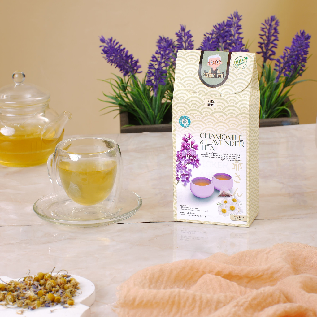 

JIISAN TEA - Chamomile Lavender Tea 24g @ 12 tea bag | 100% Natural | Teh Herbal