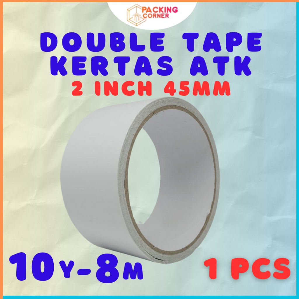 

Double Tape Kertas 45mm x 8m ATK Paper Doubletape 2 inch " 45 mm 8 Meter