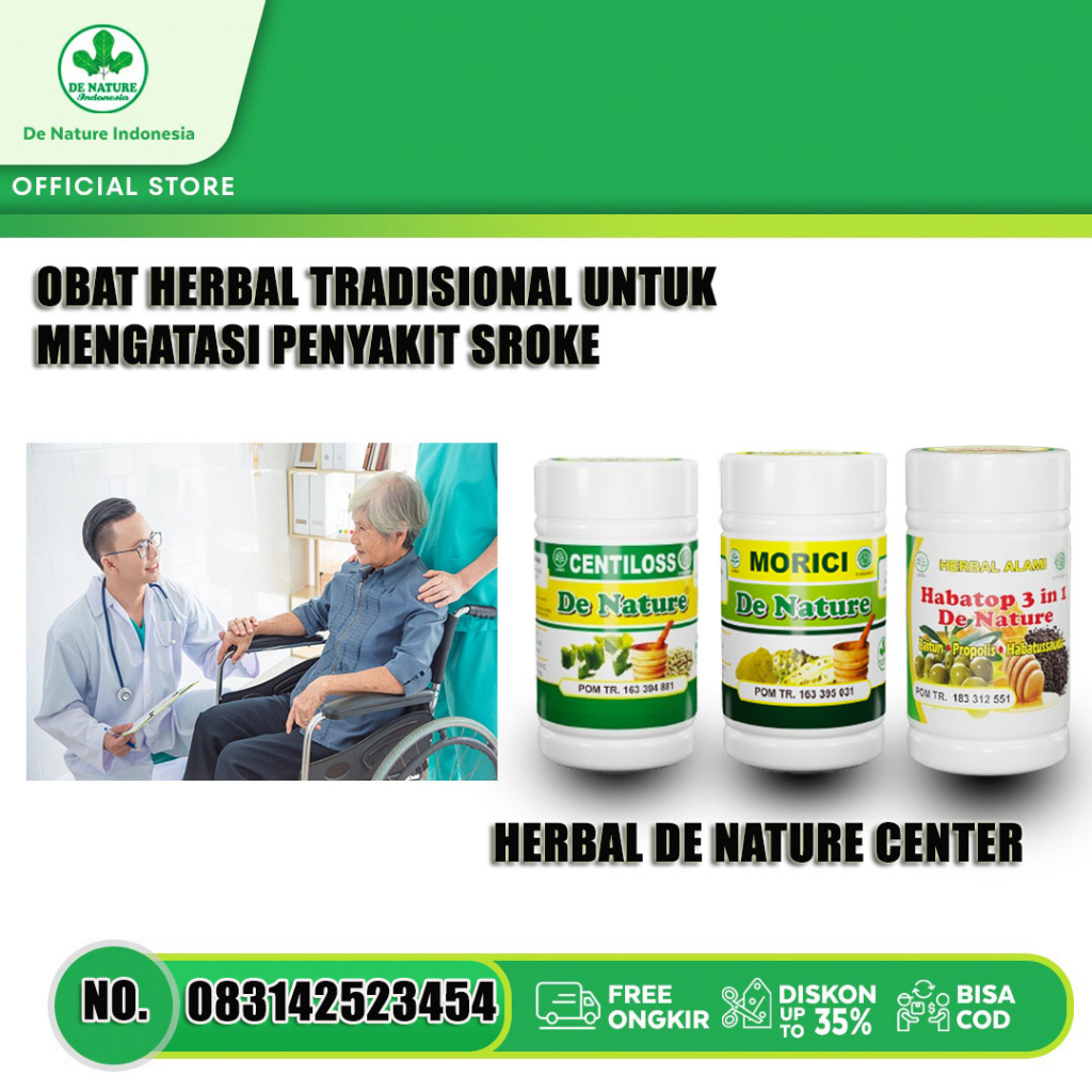 Obat Centiloss, Morici, Habatop 3 in 1 De Nature - Obat Herbal Untuk Mengobati Stroke, Epilepsi, Sul