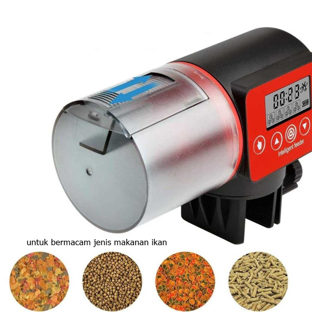 Pakan Ikan Otomatis Digital LCD Display