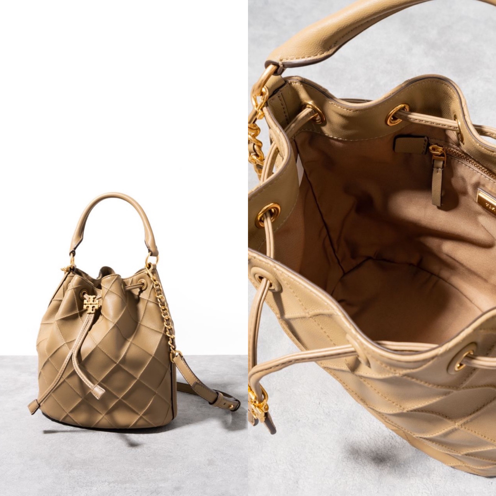 TAS WANITA TB FLEMING SOFT BUCKET BAG DIAMOND PATTERN LARGE ORIGINAL