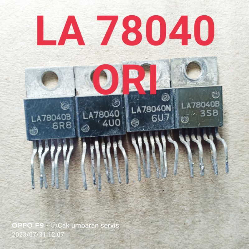 IC VERTIKAL : LA78040 CABUTAN ORIGINAL BY PRODUK TV SHARP DLL