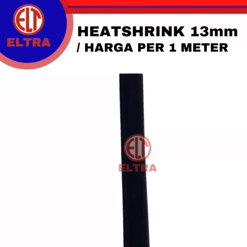 HEATSHRINK 13mm HITAM LENGKAP ECER, isolasi bakar, selongsong bakar
