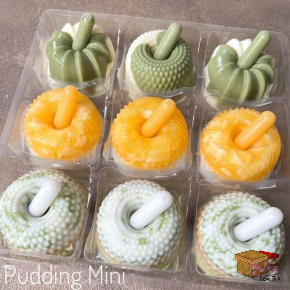 ALAS MIKA PUDDING MINI SEKAT 9 isi 10 pcs / TRAY PUDDING / MIKA TATAKAN PUDDING / TRAY MIKA PUDDING 