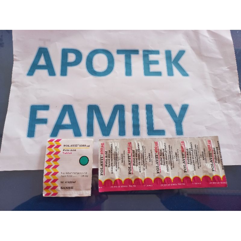 Folavit 400 mg/1000 mg Suplemen Kehamilan Folavit