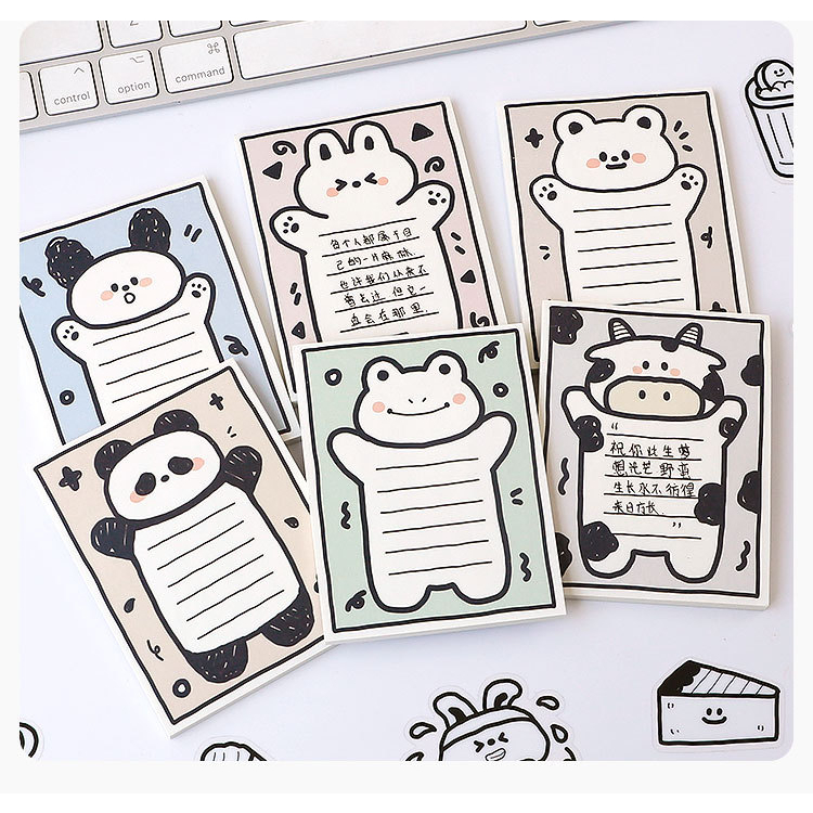 

Sticky Note Milky Memo Tempel Animal Lucu Sticky Note Milk White Rabbit TLD014