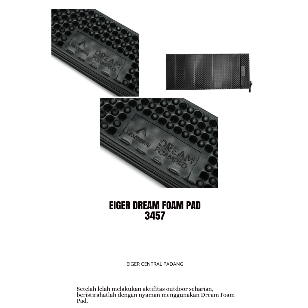 EIGER001 DREAM FOAM PAD BLACK MATRAS CAMPING 3457