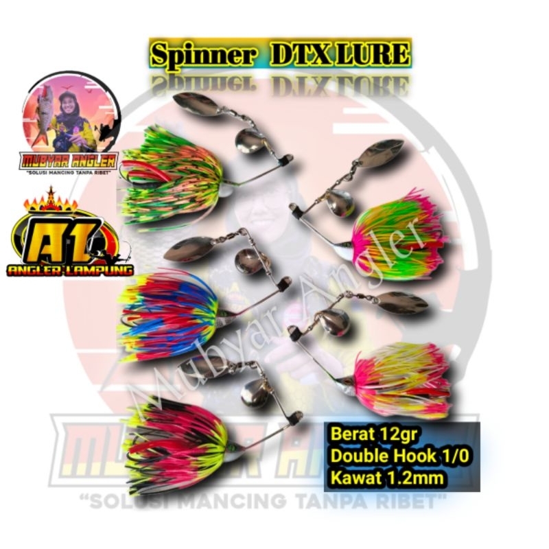 Spinner 12gr & 14gr  DTX LURE RIAU Umpan Casting Gabus Mubyar Angler