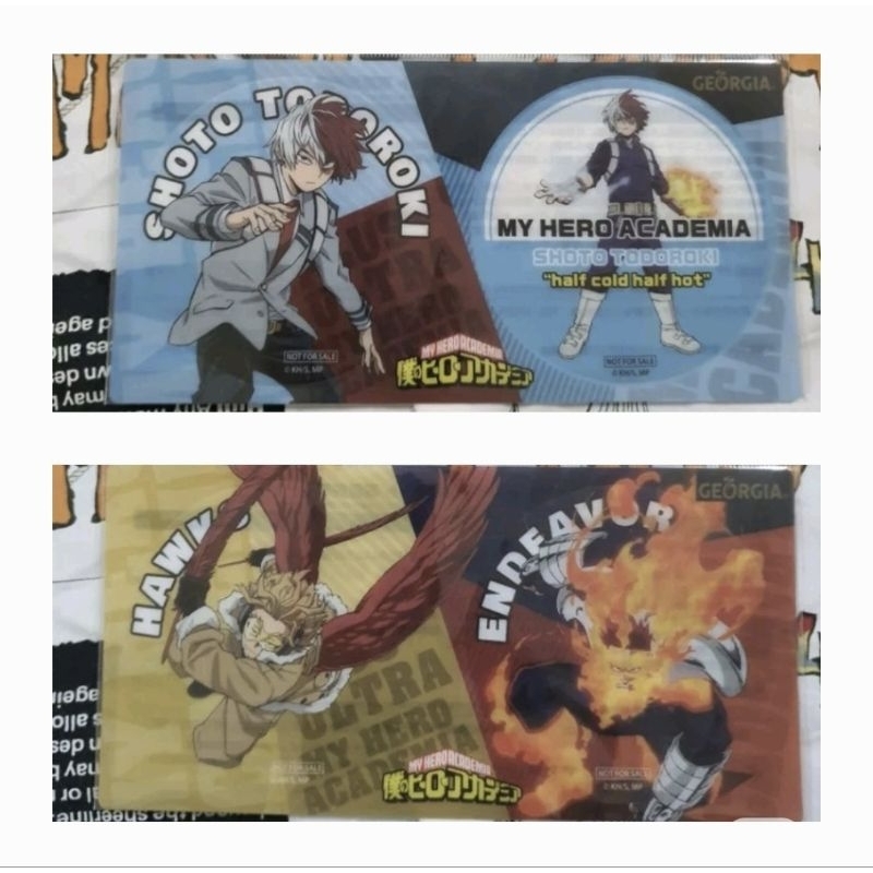 Coaster Set Boku no Hero Academia Todoroki Shoto Hawks Endeavor