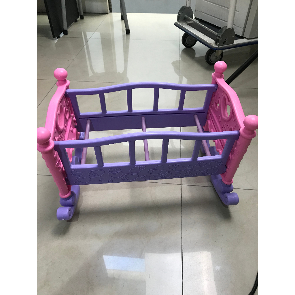 Preloved Rocking Cradle Crib Baby Doll- Keranjang Tidur Boneka